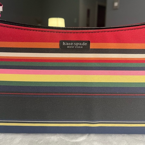 Kate Spade Red and Multicolor Striped Shoulder Bag - Picture 2 of 6